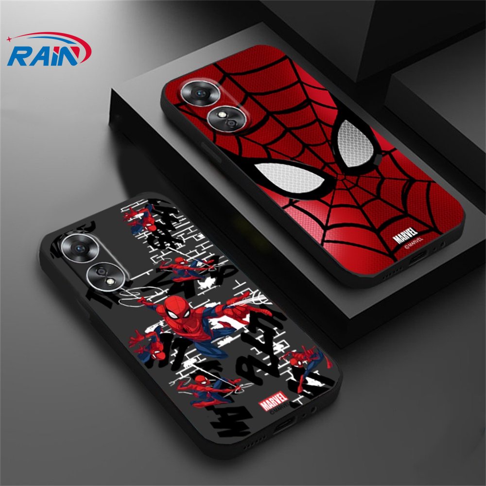 เคสซิลิโคนนิ่ม-ลาย-marvel-spider-man-สําหรับ-oppo-a78-reno-8t-a17-a57-2022-a15-a16-a16k-a54-a53-a12-a5s-a7-a3s-a11k-a52-a92-a94-a37-f9-5f-a1k-a31-a8-a55-c1