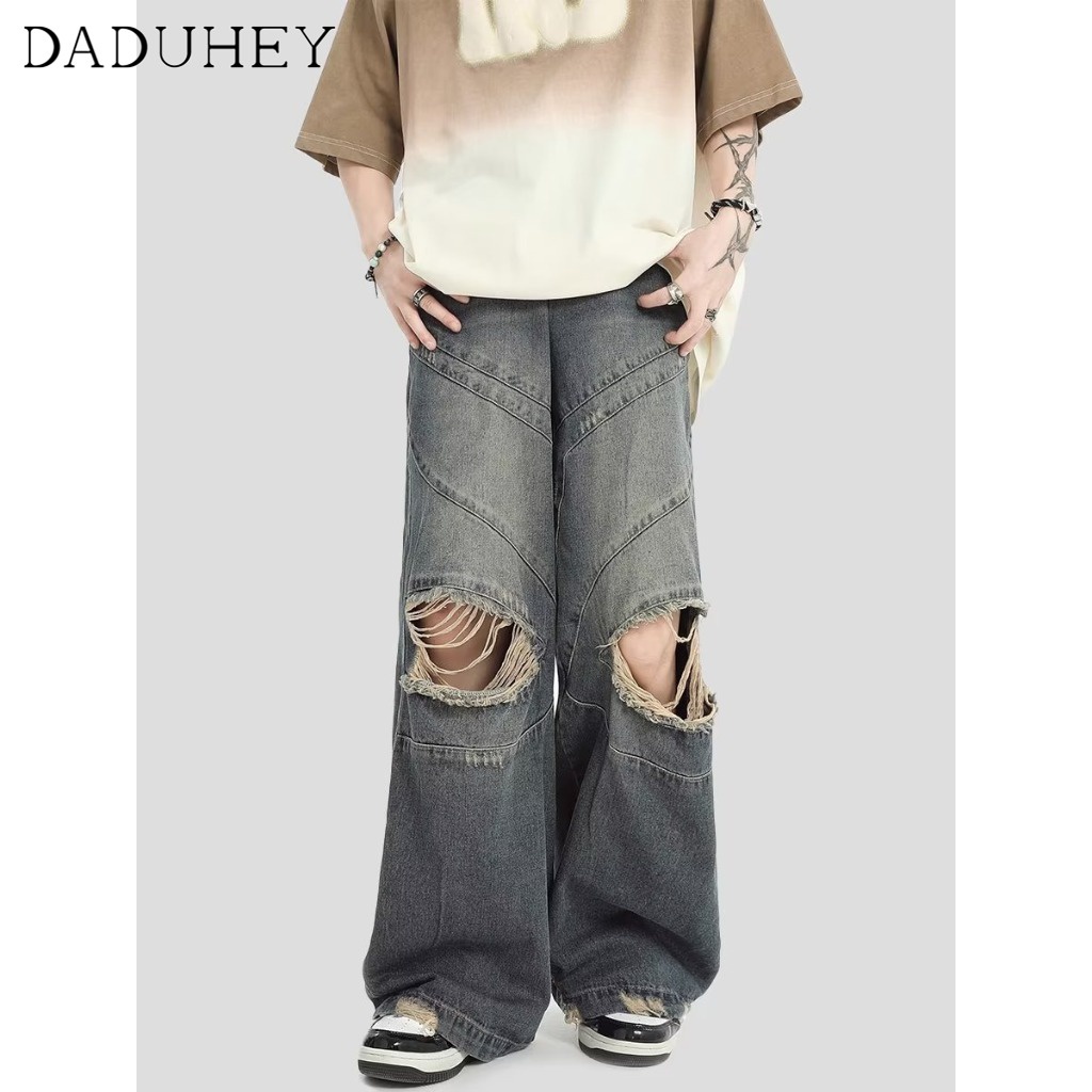 daduhey-mens-american-vibe-style-draped-casual-pants-2023-summer-high-street-ripped-washed-jeans