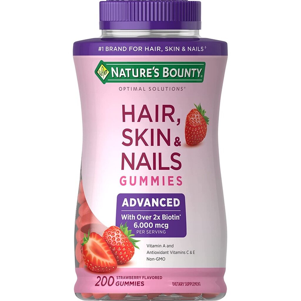 พร้อมส่ง-แท้-ทุกสูตร-มีแบ่งขาย-natures-bounty-vitamin-biotin-optimal-solutions-hair-skin-and-nails-gummies-140-200เม็ด