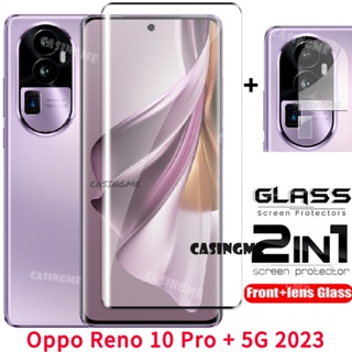 ฟิล์มกระจกนิรภัยกันรอยหน้าจอ เลนส์กล้อง ด้านหลัง สําหรับ Oppo Reno 10 Pro + 5G Reno10 10Pro Reno 10 Pro Reno10Pro+ 10Pro+ + Plus 5G 2023 2023