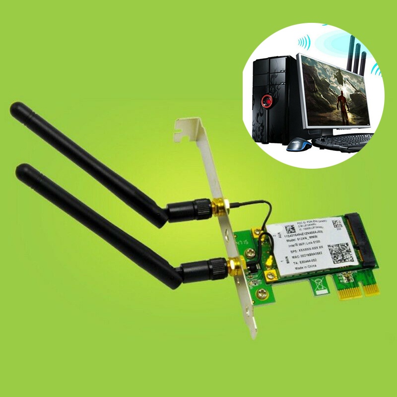 การ์ดเครือข่าย-wifi-pci-e-ความเร็วสูง-300-450mbps-2-4-5ghz-dual-band-สําหรับคอมพิวเตอร์ตั้งโต๊ะ-brzone