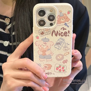 เคสโทรศัพท์มือถือแบบนิ่ม ลายการ์ตูนหมี สตรอเบอร์รี่ สําหรับ iPhone 14 Plus 14 13 12 11 Pro Max X Xr Xs Max 7 8 6 6s Plus SE2020