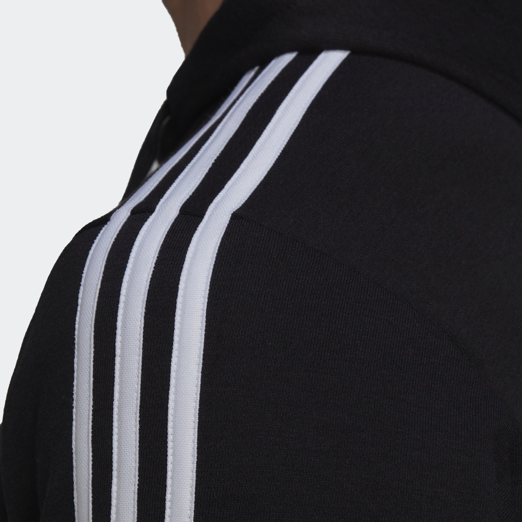 adidas-ไลฟ์สไตล์-เสื้อฮู้ด-essentials-3-stripes-ผู้ชาย-สีดำ-gk9062