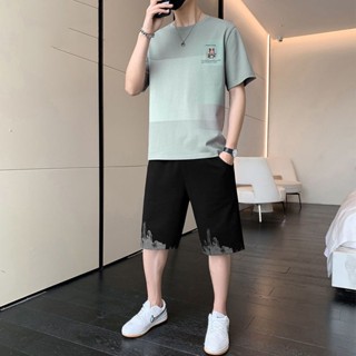 เสื้อยืดแขนสั้น ทรงหลวม ขนาดใหญ่ สไตล์สตรีท สําหรับผู้ชาย