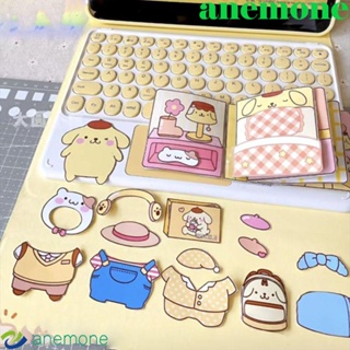 Anemone หนังสือสติกเกอร์ เกม Melody Quiet Book Cinnamoroll Kuromi Pompompurin Busy Book Pochacco ของเล่นสําหรับเด็ก