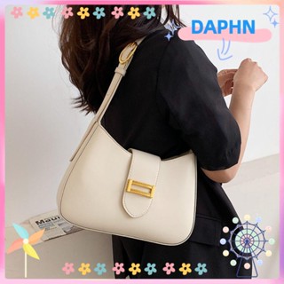 DAPHS ใหม่ กระเป๋าถือ กระเป๋าสะพายข้างใต้วงแขน สีพื้น