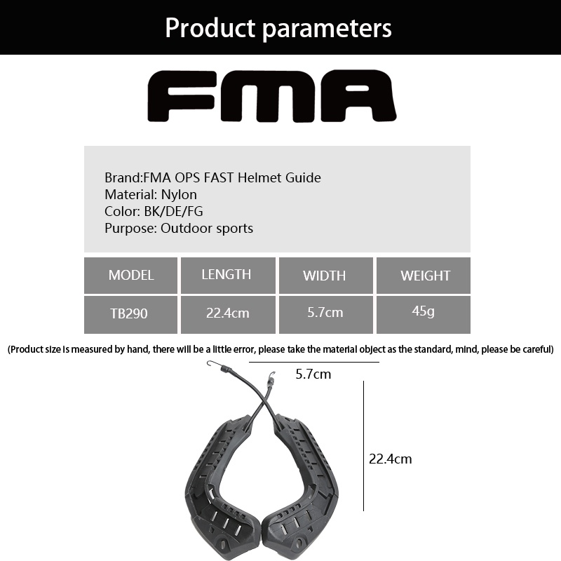 รางข้างหมวก-พร้อมรางติดอุปกรณ์-fma-ops-fast-helmet-guide-tb290
