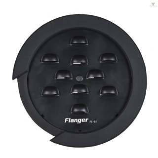 Fw Flanger FS-08 ฝาครอบช่องเสียงกีตาร์ สีดํา สําหรับกีตาร์อะคูสติก EQ