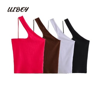 Uibey เสื้อกั๊กแฟชั่น สีพื้น อเนกประสงค์ 9457