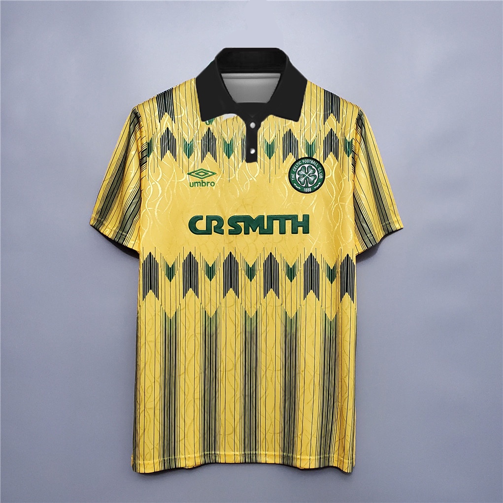 เสื้อกีฬาแขนสั้น-ลายทีมชาติฟุตบอล-celtic-89-91-ชุดเหย้า-แบบแห้งเร็ว-สไตล์เรโทร