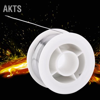 AKTS 1pc 0.8mm Rosin Core Flux Solder Wire Reel การประสาน การเชื่อมดีบุกม้วน