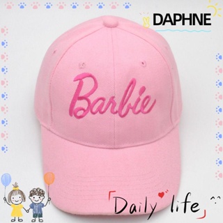 Daphne หมวกเบสบอล ผ้าโพลีเอสเตอร์ ลายการ์ตูนบาร์บี้ ปรับได้ ของขวัญ สําหรับตุ๊กตาบาร์บี้
