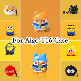 【คุณภาพสูง】เคสหูฟัง แบบนิ่ม ลายการ์ตูนน่ารัก สําหรับ Aigo T16 Aigo T16