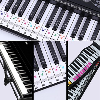 New Arrival~Useful Teach 37*11mm Transparent PVC Digital Keyboard Removable Piano Stickers