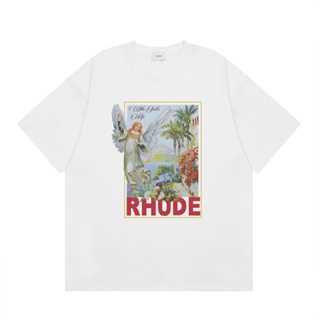 【รีบมา!】Rhud.e เสื้อยืดคอกลม ผ้าฝ้าย แบบนิ่ม อินเทรนด์ สําหรับเด็กผู้ชาย