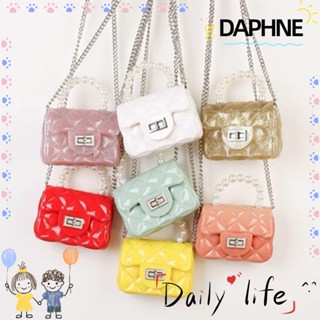 Daphne กระเป๋าสะพายไหล่ เนื้อนิ่ม ประดับไข่มุก แฟชั่นสําหรับสตรี