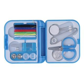 Sale! Travel Sewing Kit Thread Needles Mini Case Plastic Scissors Tape Pins Set