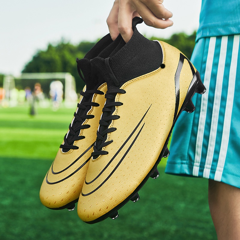 พร้อมส่ง-รองเท้าบูทฟุตบอล-ข้อสูง-แบบมืออาชีพ-สําหรับผู้ใหญ่-วัยรุ่น-เหมาะกับการเล่นกีฬากลางแจ้ง