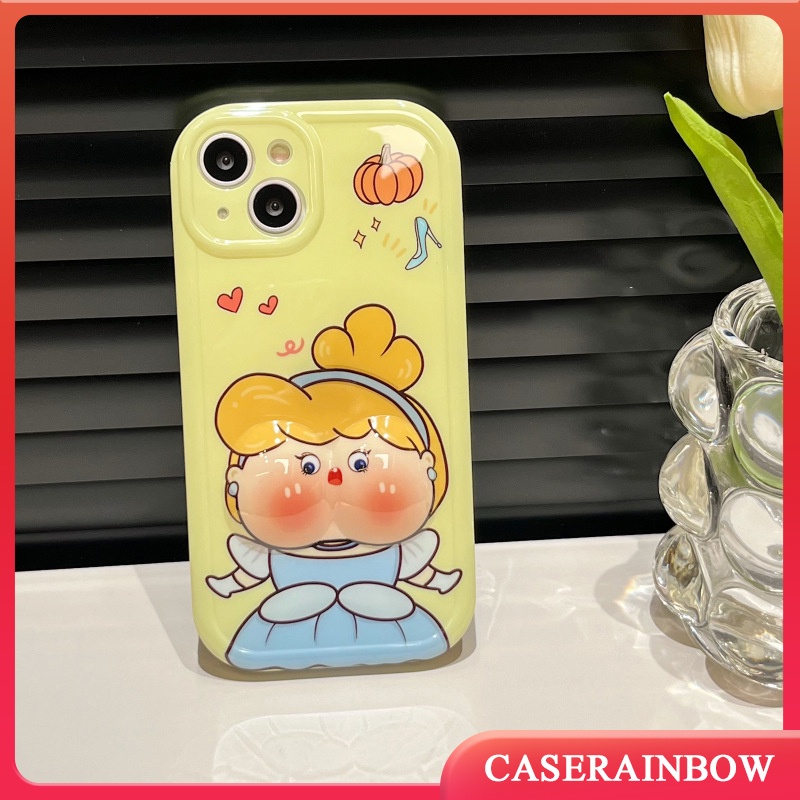 เคสโทรศัพท์มือถือนิ่ม-ลายการ์ตูนเจ้าหญิงดิสนีย์-นางเงือก-3d-คลายเครียด-สร้างสรรค์-สําหรับ-iphone-7-8-6-6s-plus-x-xs-xr-11-14-12-13-pro-max-max