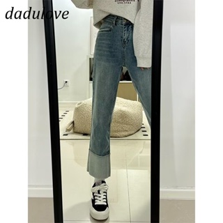 DaDulove💕 New American Ins High Street Retro Wide-brimmed Jeans Niche High Waist Straight Trousers Trousers