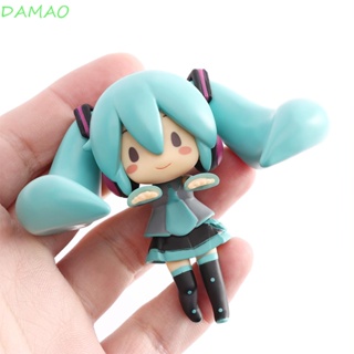 Damao โมเดลฟิกเกอร์ อนิเมะ Hatsune Miku น่ารัก ขนาดเล็ก สําหรับตกแต่งบ้าน