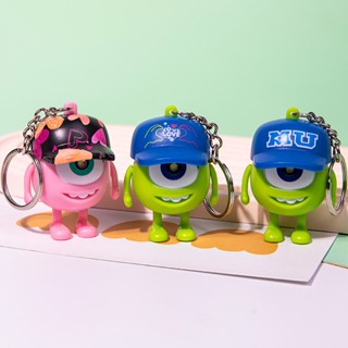 พวงกุญแจ จี้ตุ๊กตาการ์ตูนดิสนีย์ Monsters University Mike มีไฟ LED