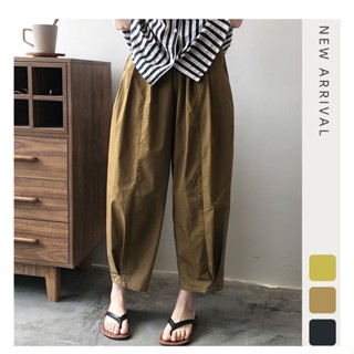 [สินค้าใหม่ ฤดูใบไม้ผลิ] กางเกงขายาว ขากว้าง เอวยางยืด ทรงหลวม สไตล์เกาหลี ญี่ปุ่น เหมาะกับฤดูร้อน สําหรับผู้หญิง 2023 พร้อมส่ง ส่งฟรี วันเดียวกัน