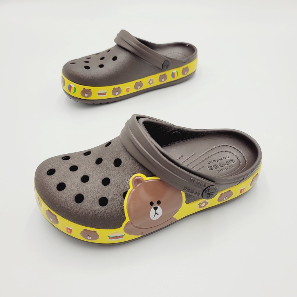 รองเท้าลำลองแฟชั่น-เด็ก-สไตล์-crocs-crocband-line-friends-clog-kids