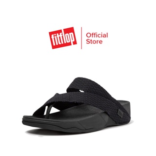 เช็ครีวิวสินค้าFITFLOP SLING รองเท้าแตะแบบหูหนีบผู้ชาย รุ่น H06-841 สี Black/Sea Blue Mix