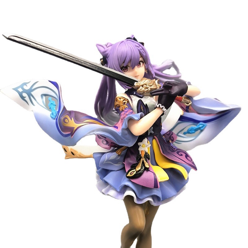 keqing-genshin-โมเดลฟิกเกอร์-pvc-อนิเมะ-genshin-impact-girl-ขนาด-24-ซม-สําหรับตกแต่งโต๊ะ