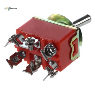 สวิตซ์โยกสลับ เปิด-ปิด AC 250V 15A 3 ทาง สีส้ม