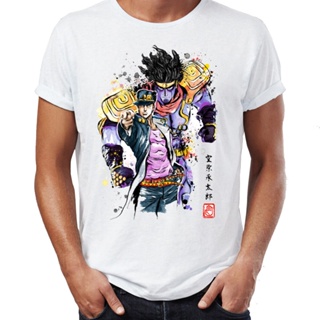 2023NEXเสื้อยืดผ้าฝ้ายพิมพ์ลายขายดี เสื้อยืด พิมพ์ลายอนิเมะ Jojo Bizarre Adventure Jojo Manga Awesome Artwork Street Guy