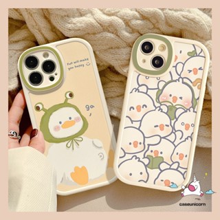 เคสโทรศัพท์มือถือ กันกระแทก กันรอยเลนส์กล้อง ทรงวงรี ลายการ์ตูนเป็ด สําหรับ Samsung A04 A14 A13 A04E A04 A23 A32 A52 A03 A03S A22 A52S A73 A20 A53 A11 A33 A12 A31 A30S A20S A02s A10s A21s A72 A51 A50