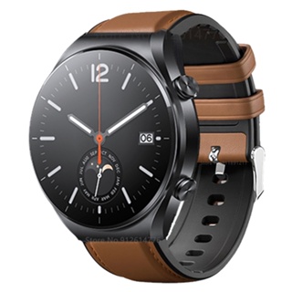 สายนาฬิกาข้อมือซิลิโคน 22 มม. สายหนัง สําหรับ Xiaomi Watch S1 S1 Active Pro Color 2 Huawei Watch GT2 3 Pro 46 มม.