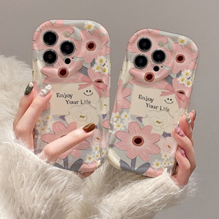 เคสโทรศัพท์มือถือ TPU นิ่ม แบบใส ลายดอกไม้ สีครีม สําหรับ SAMSUNG A10 M10 A30 A20 M10S A50 A30S A50S A10S M01S A20S A324G A52 A51 A71 A21S A134G A135G A23 M23 A14 A34 A54