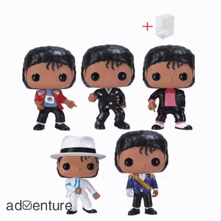 Adven ตุ๊กตาฟิกเกอร์ Michael Jackson Funko Pop ขนาด 10 ซม. ของขวัญวันเกิด สําหรับแฟนคลับ เพื่อน