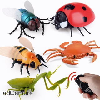 Adven แมลงจําลอง อินฟราเรด รีโมตคอนโทรล แมลงไฟฟ้า ฮาโลวีน เล่นตลก แมลง สําหรับเด็ก ของขวัญ