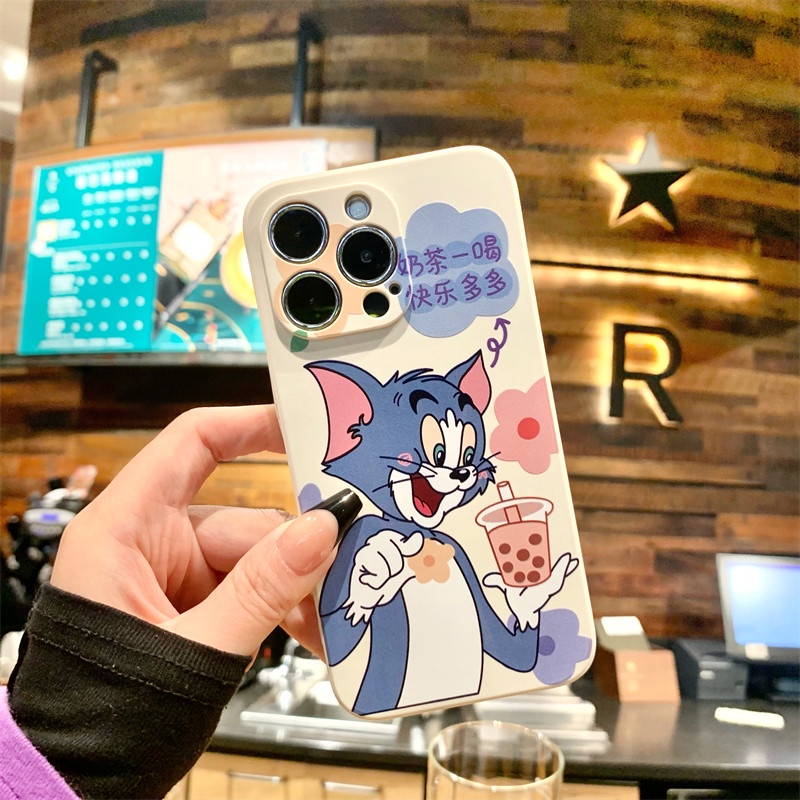 เคสโทรศัพท์มือถือแบบนิ่ม-ลายชานมไข่มุก-jerry-d031a-สําหรับ-samsung-a14-a34-a54-a32-5g-a04s-a23-4g-a23-a21s-a42-5g-a53-a73-5g-j7-prime-m23-m33-m52-m53-m62-a7-2018-j3-j5-j7-pro-j4-j6-plus-เคส