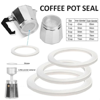 Dharma New Replacement Gasket Seal for Coffee Pot Espresso Moka Stove Silicone Rubber