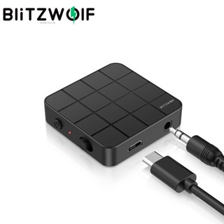 Blitzwolf® Bw-bl2 2 In 1 อะแดปเตอร์รับส่งสัญญาณเสียงบลูทูธ V5.0 ไร้สาย 3.5 มม. Aux