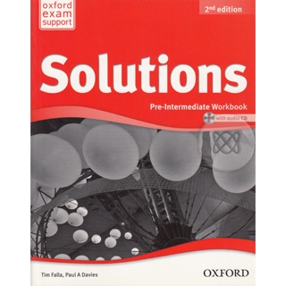 Bundanjai (หนังสือเรียนภาษาอังกฤษ Oxford) Solutions 2nd ED Pre-Intermediate : Workbook +CD (P)