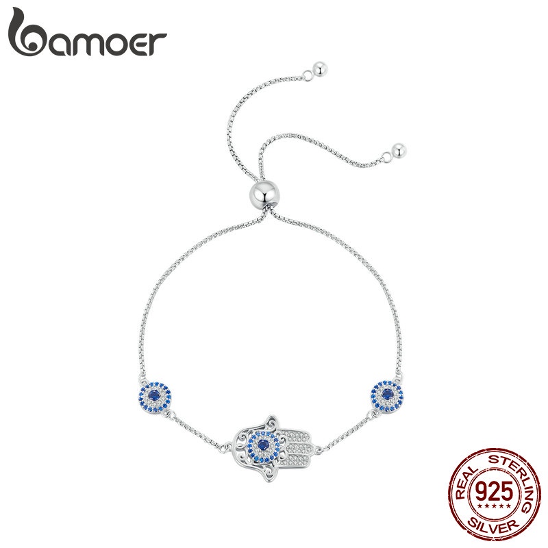 bamoer-สร้อยข้อมือเงินสเตอร์ลิง-925-ปรับความยาวได้-เครื่องประดับแฟชั่นสตรี