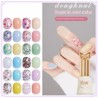 Baoshiman ยาทาเล็บเจล กึ่งถาวร สีชมพู สีฟ้า สีมาการอง เหมาะกับฤดูใบไม้ผลิ และฤดูร้อน สําหรับตกแต่งเล็บเจล 24 สี