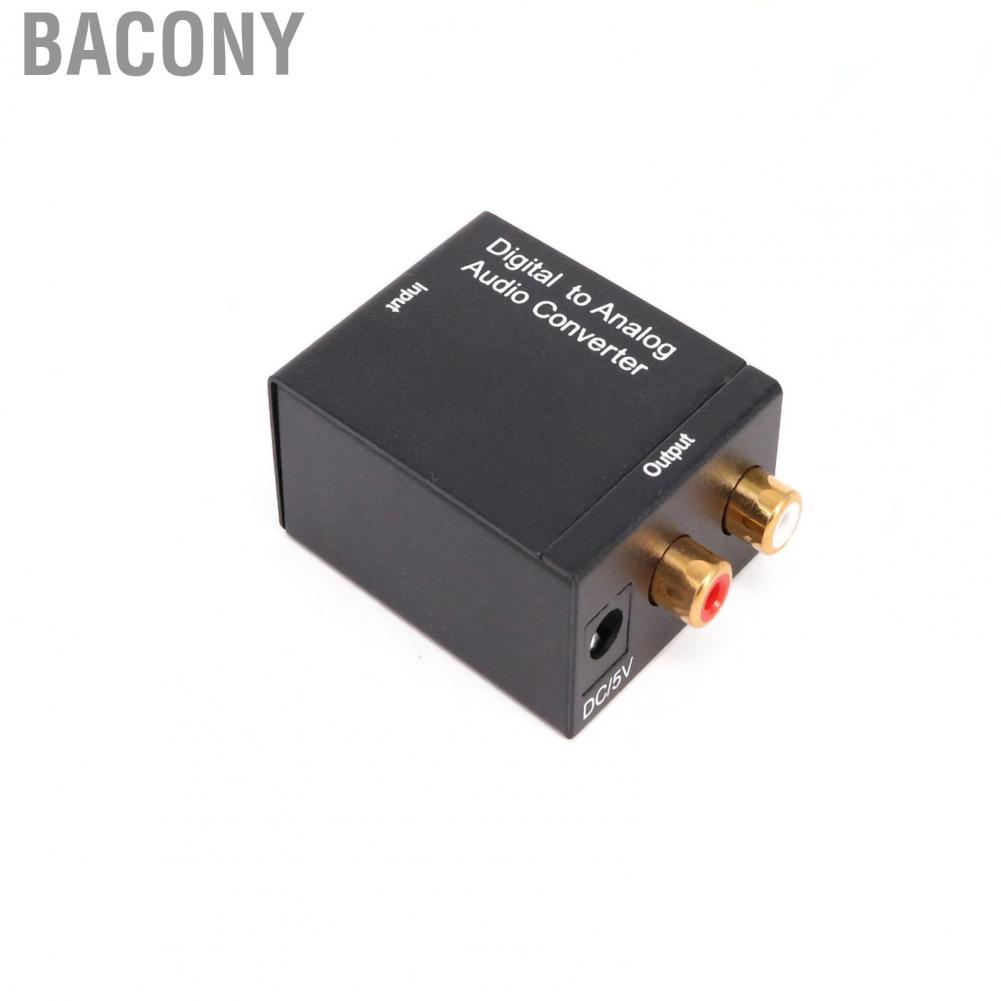 bacony-digital-to-analog-converter-dac-decoder-with-for-toslink-and-coaxial-inputs-to-analog-2rca-outputs-black-host-usb-cable-fiber-optic-cable