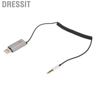 Dressit Aux Adapter  Car Adapter Low Latency Technology Plug and Play Automatic Connection Safe Driving Built in Microphone  for Music for Home