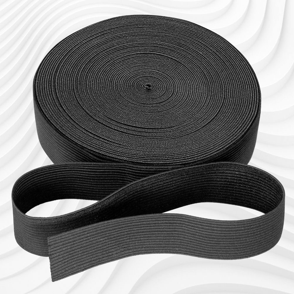 2-rolls-white-soft-breathable-diy-trousers-crafts-waistband-high-elasticity-pants-waist-black-for-sewing-elastic-band