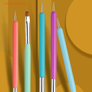 Fantastictrip ปากกาดินสอ ปากกาอัญมณี พลอยเทียม มีกาวในตัว สําหรับตกแต่งเล็บ