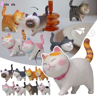 โมเดลตุ๊กตาแมวน่ารัก PVC หมุนได้ 360 องศา สําหรับตกแต่งบ้าน 1 ชิ้น