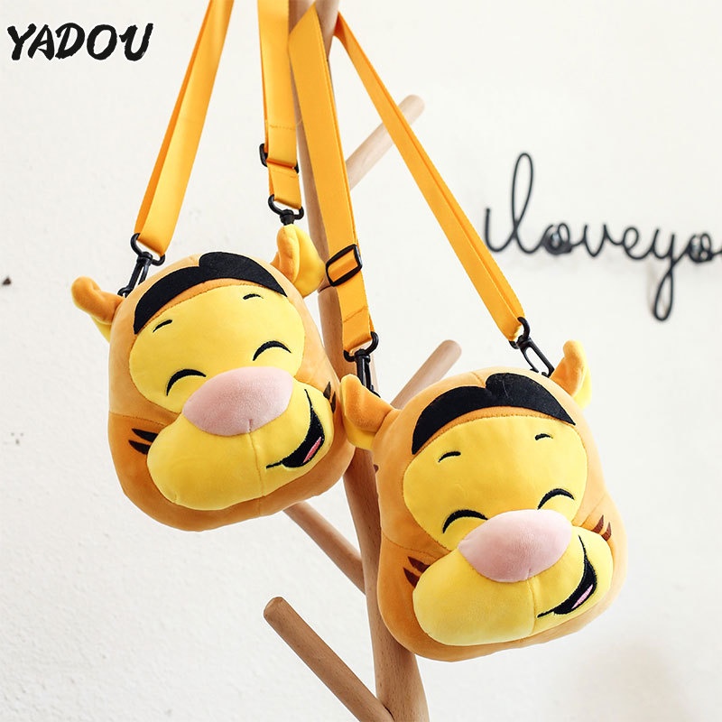 yadou-กระเป๋าตุ๊กตาหมีพูห์น่ารักเวอร์ชั่นเกาหลีกระเป๋าสะพายการ์ตูนน่ารัก