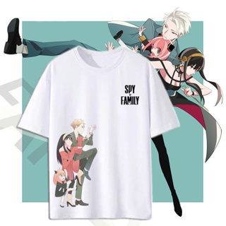 SPY × FAMILY อนิเมะเสื้อยืด แฟชั่นผู้หญิงและผู้ชาย น่ารักที่บ้านด้วย Ania Fujie เสื้อผ้า